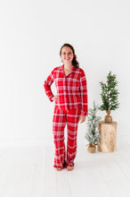 Load image into Gallery viewer, Red Plaid Womens Flare Set
