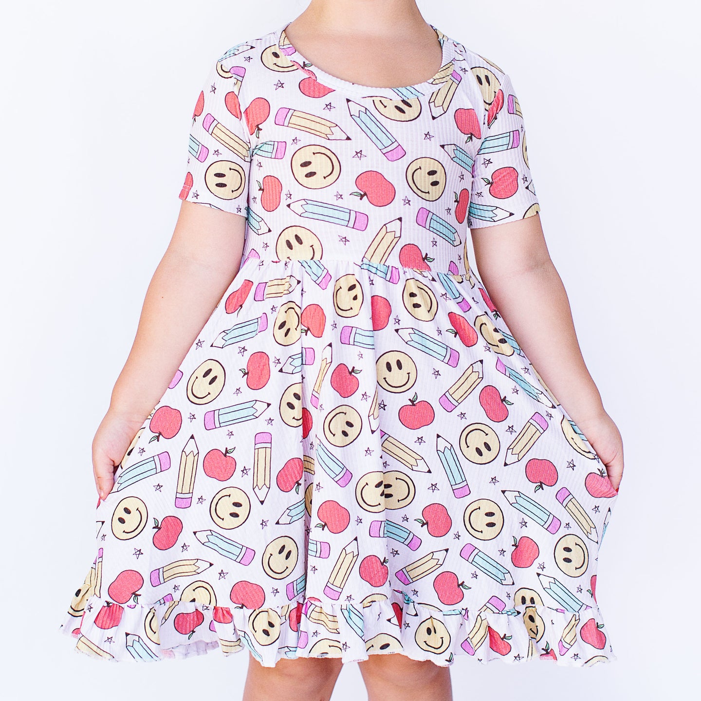 Smiley School Ruffled Dress