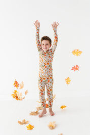 Fall Leaves Two Piece Pajama Set