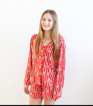 Load image into Gallery viewer, Affirmation Bear Women's Button Down Short Set
