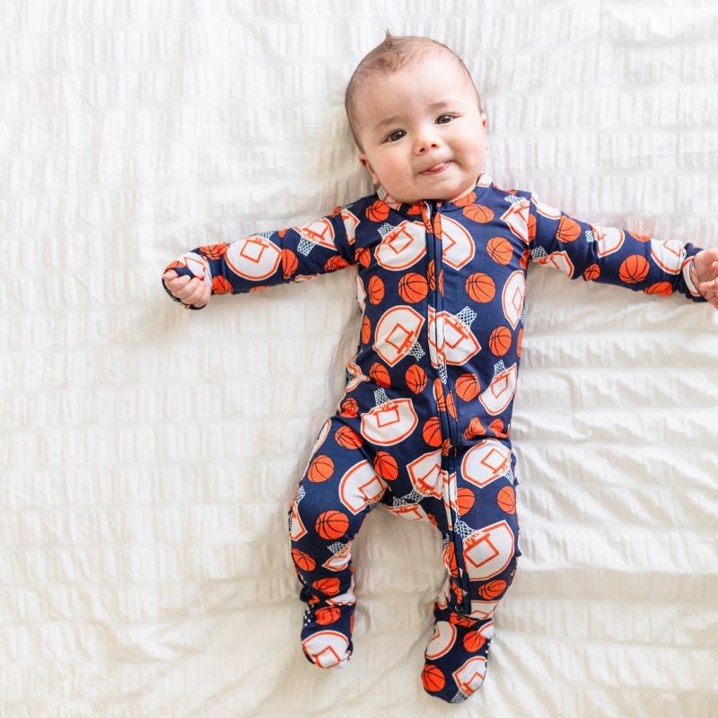 Basketball Zipper Onesie