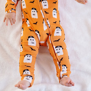 Cool Ghost Ribbed Convertible Onesie