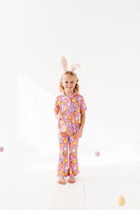 Pink Easter Girls Flare Set