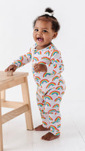 Load image into Gallery viewer, Rainbow Ribbed Convertible Romper

