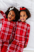 Load image into Gallery viewer, Red Plaid Two-Piece Long Set
