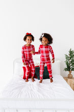 Load image into Gallery viewer, Red Plaid Two-Piece Long Set
