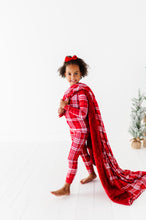 Load image into Gallery viewer, Red Plaid Plush Blanket
