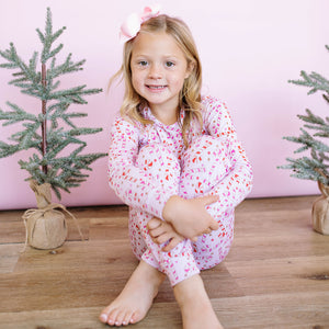 Pink Candy Cane Two-piece Long Set