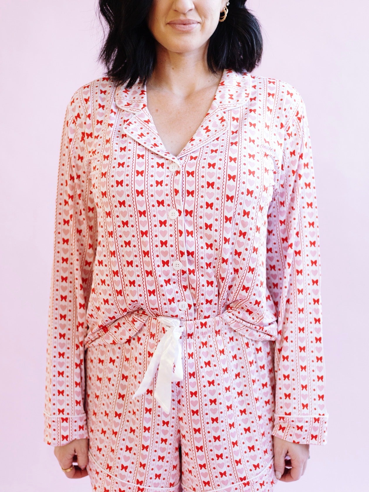 Heart and Bow Women's Short Set
