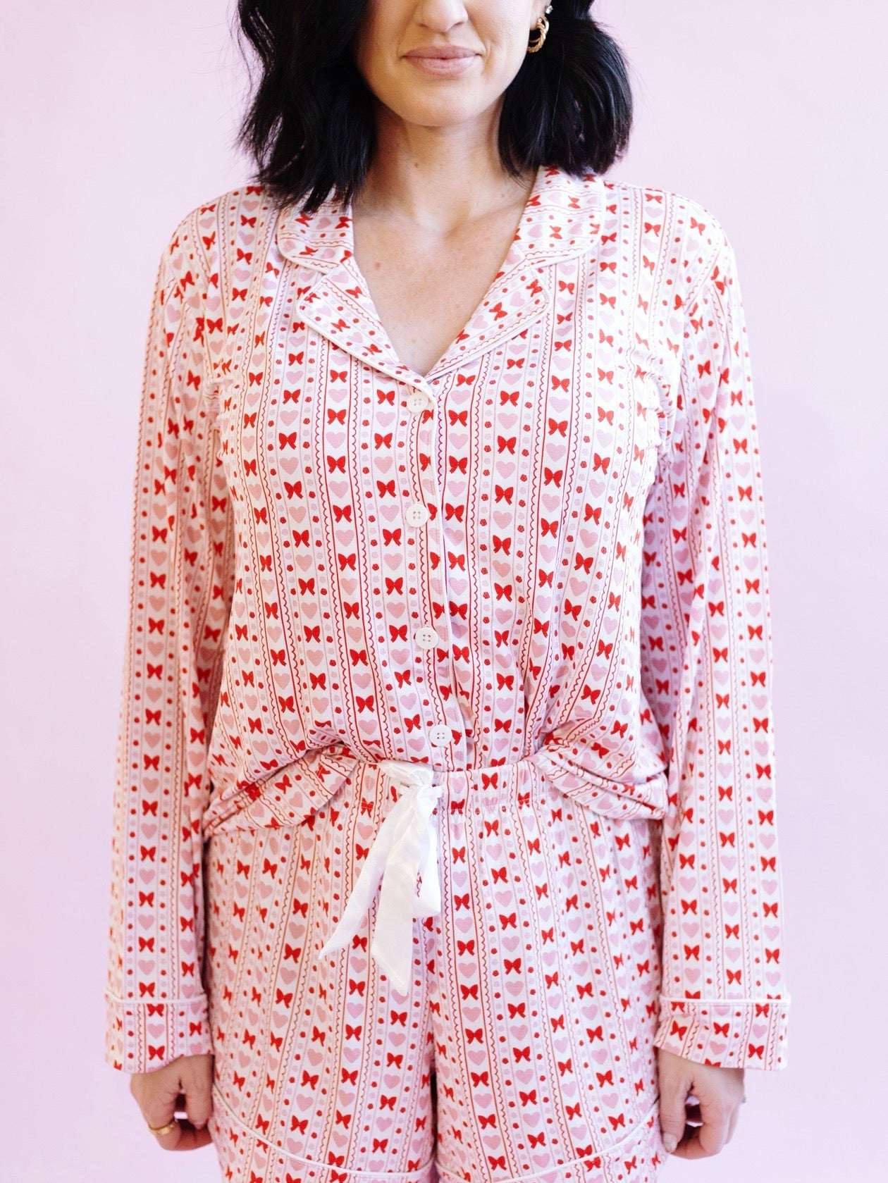 Heart and Bow Women's Short Set
