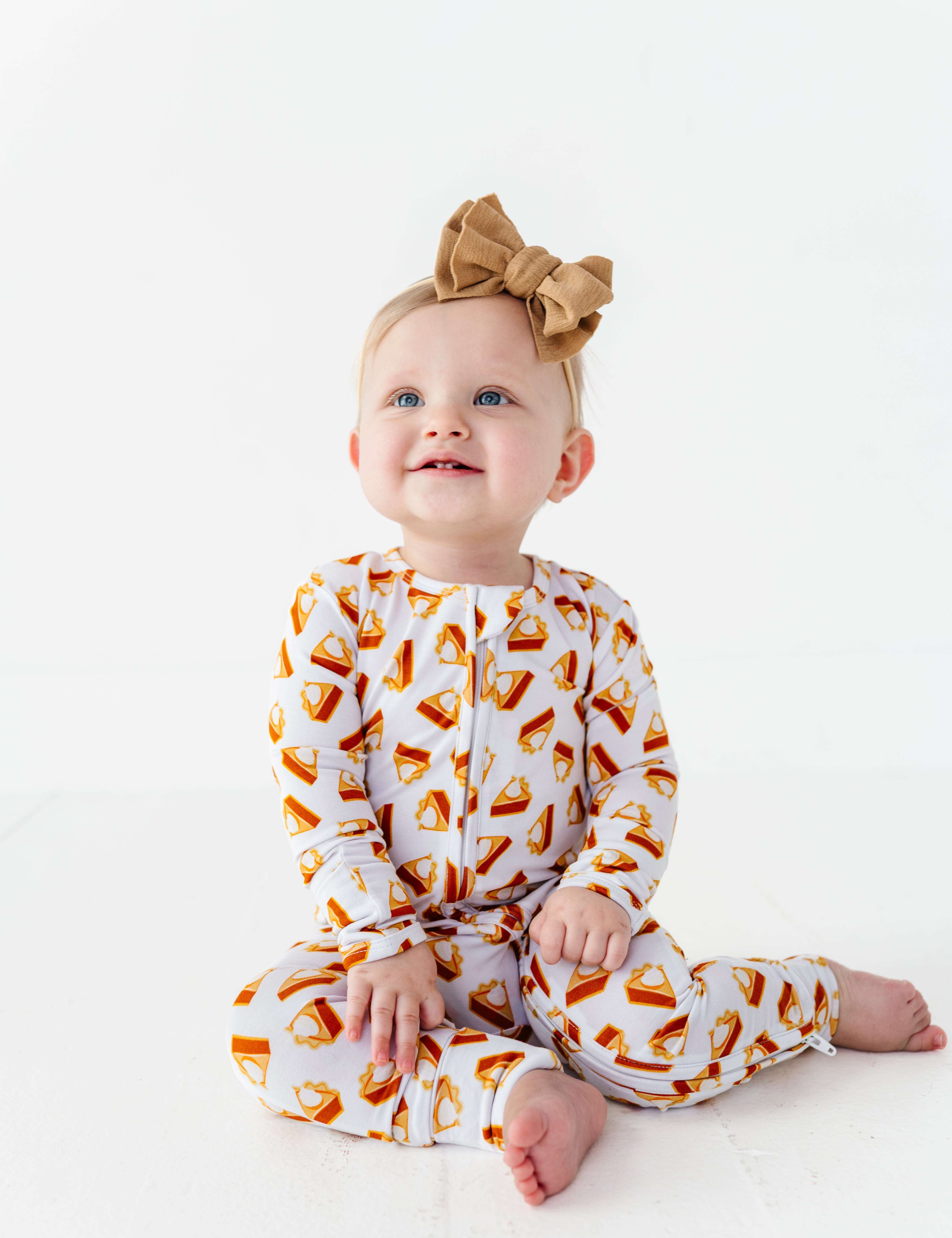 Pumpkin Pie Zipper Onesie