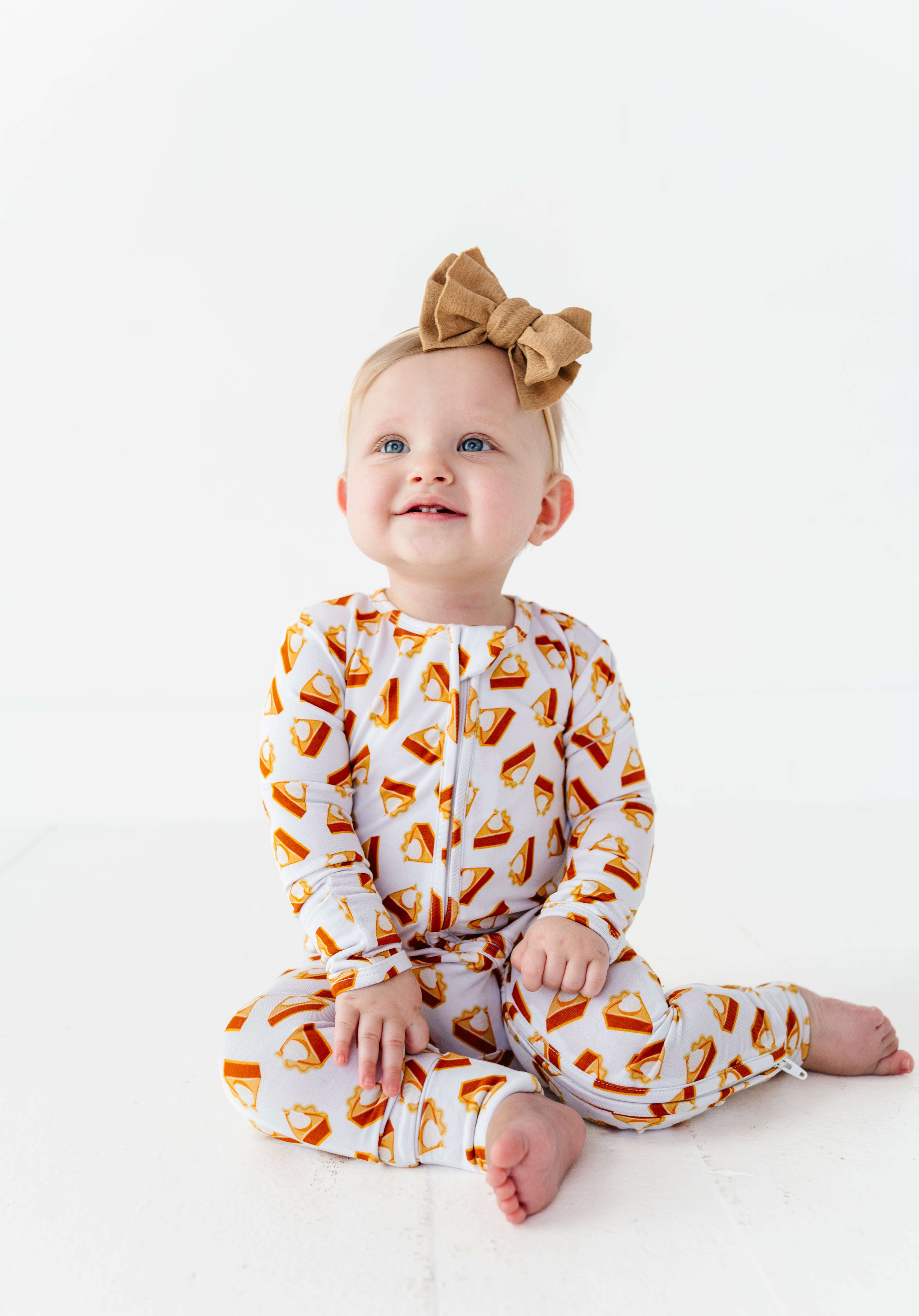 Pumpkin Pie Zipper Onesie