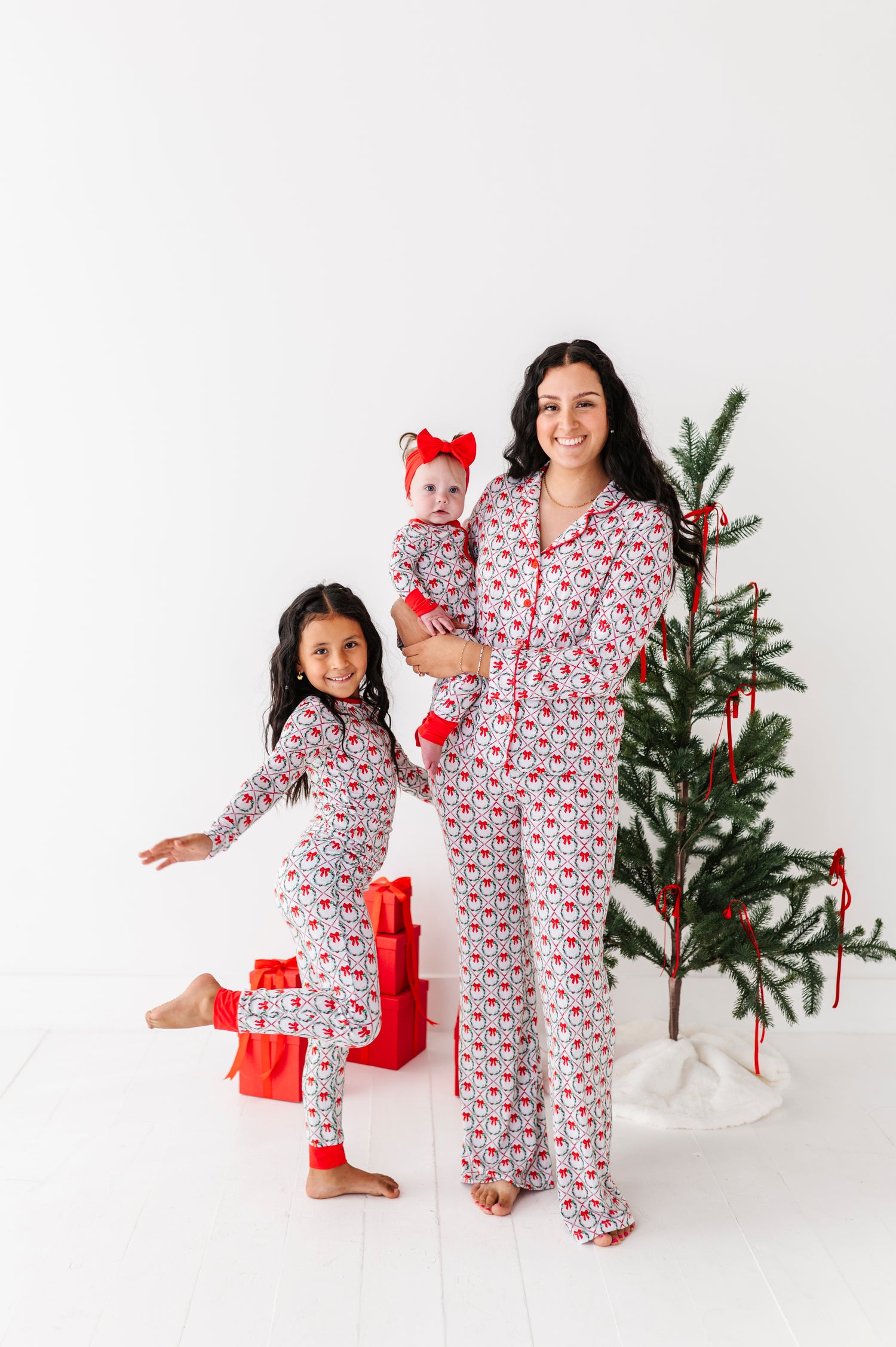 Holiday Wreaths Two Piece Pajama Set
