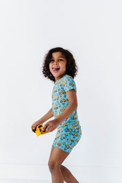 Construction Pajama Short Set