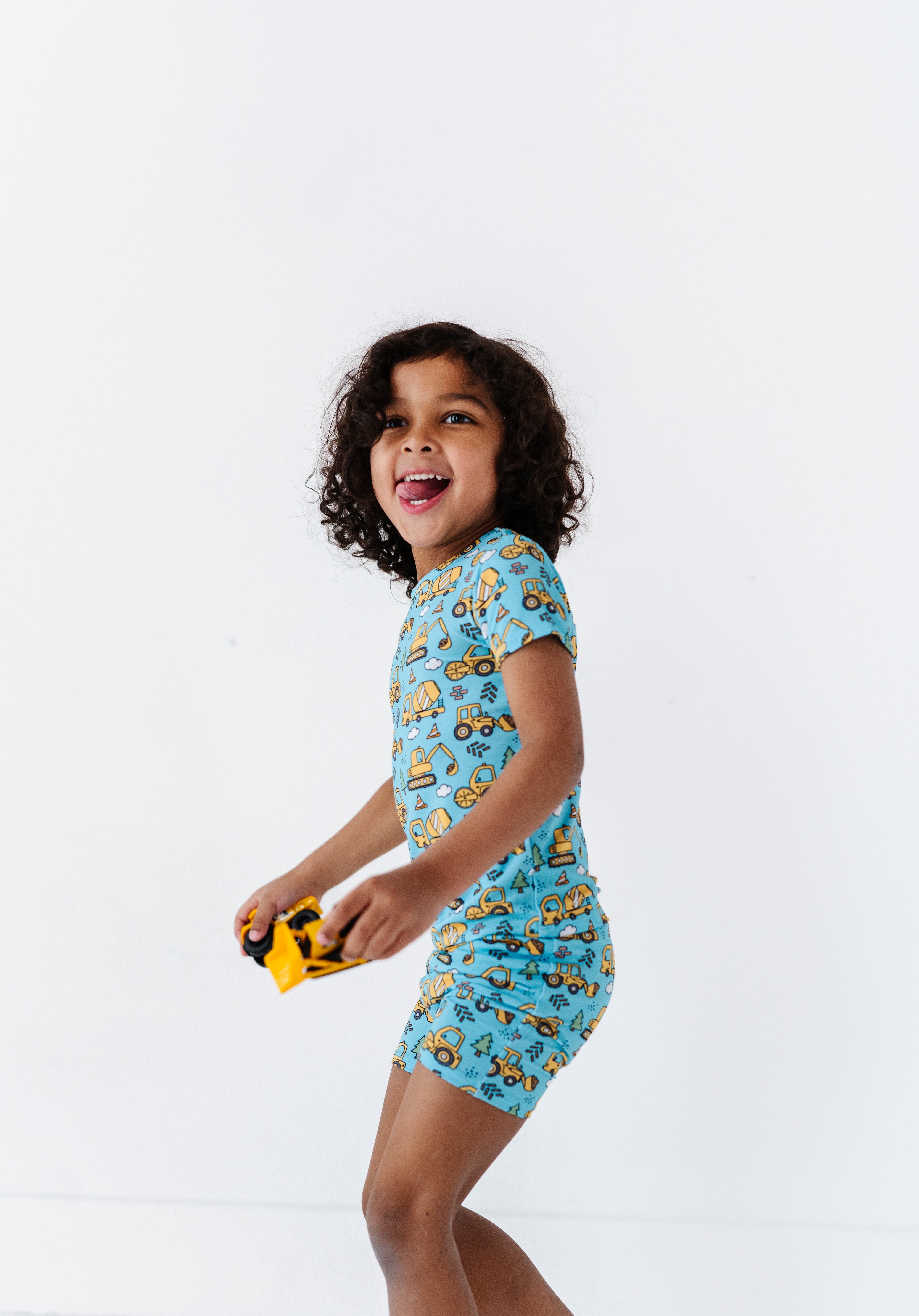 Construction Pajama Short Set