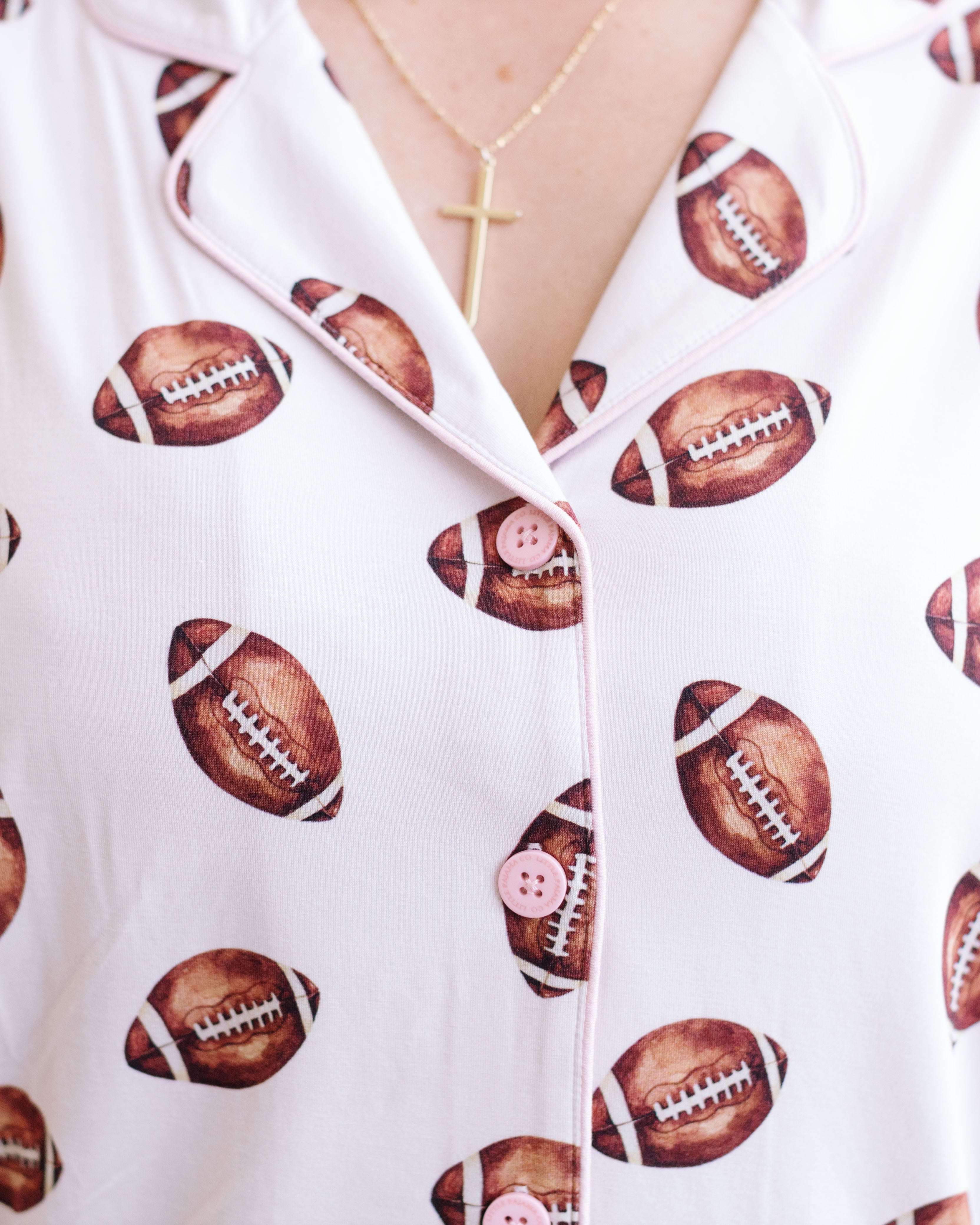 Vintage Football Women's Short Set
