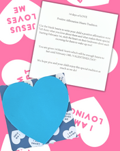 Load image into Gallery viewer, Pink Affirmation Heart Girls Flare Lounge Set
