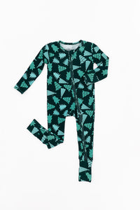 Green Pine Tree Convertible Romper