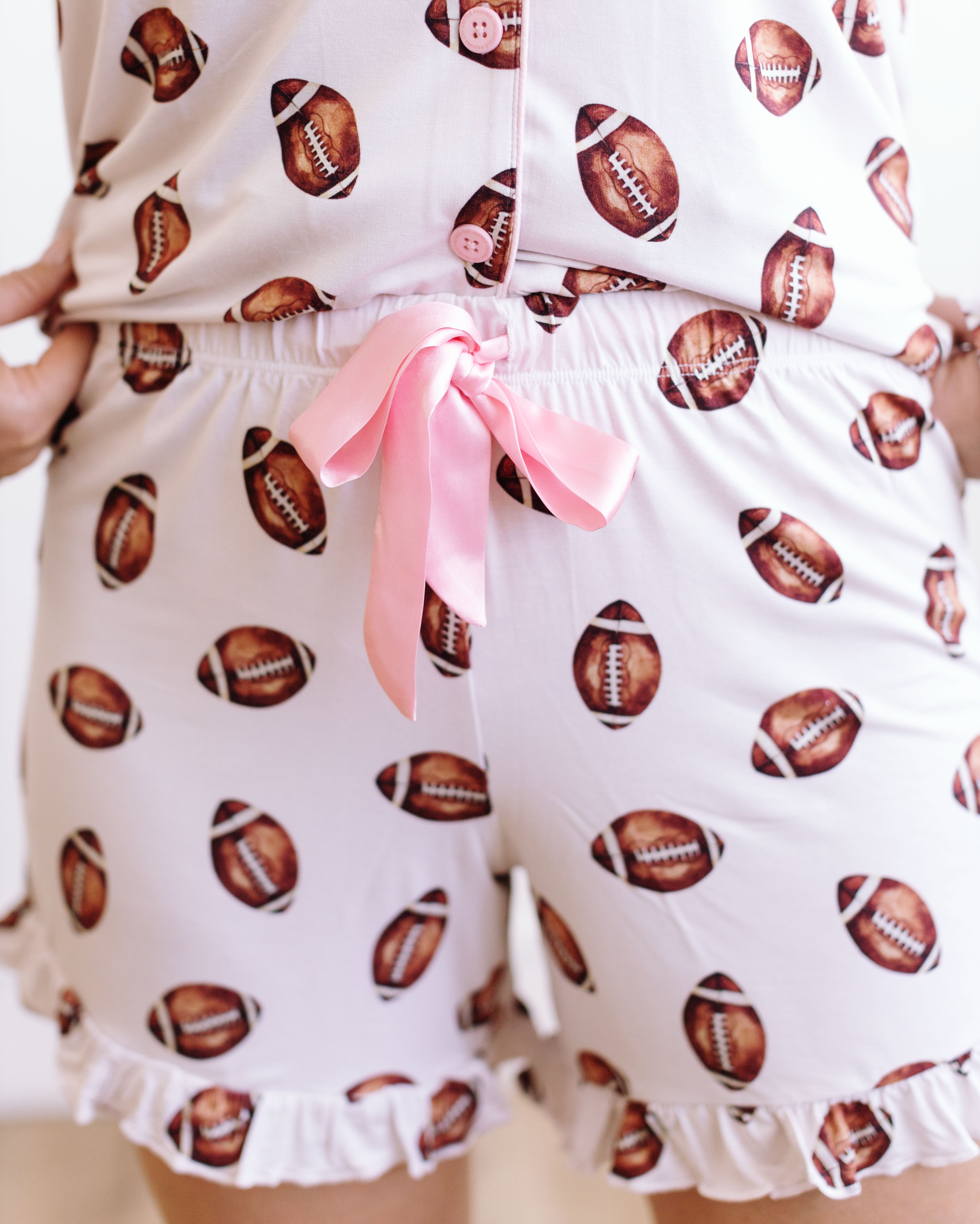 Vintage Football Women's Short Set