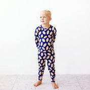 Ribbed Football Two Piece Pajama Set