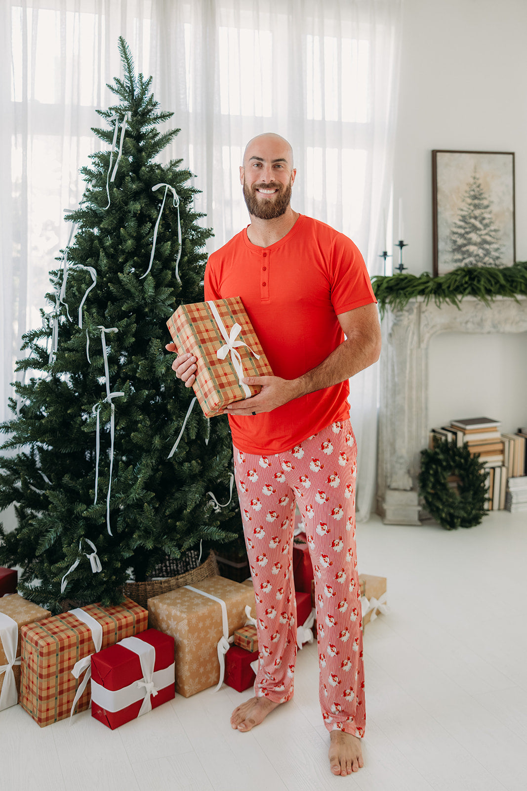 Santa and Cookie Men's Long Set