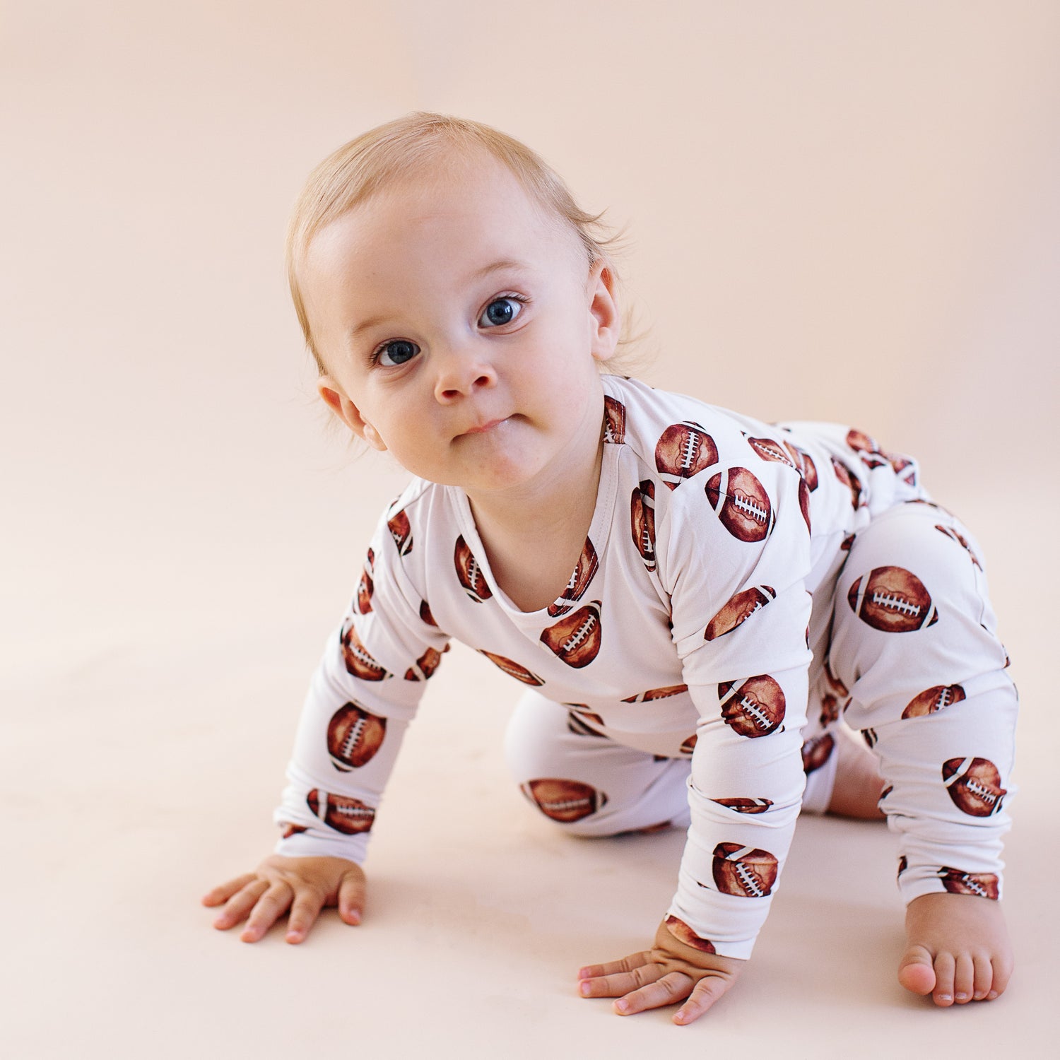 Vintage Football Two-Piece Pajama Set