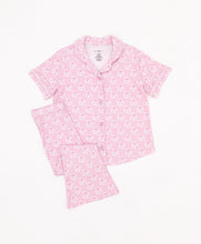 Load image into Gallery viewer, Pink Check with Bow Girls Flare Set
