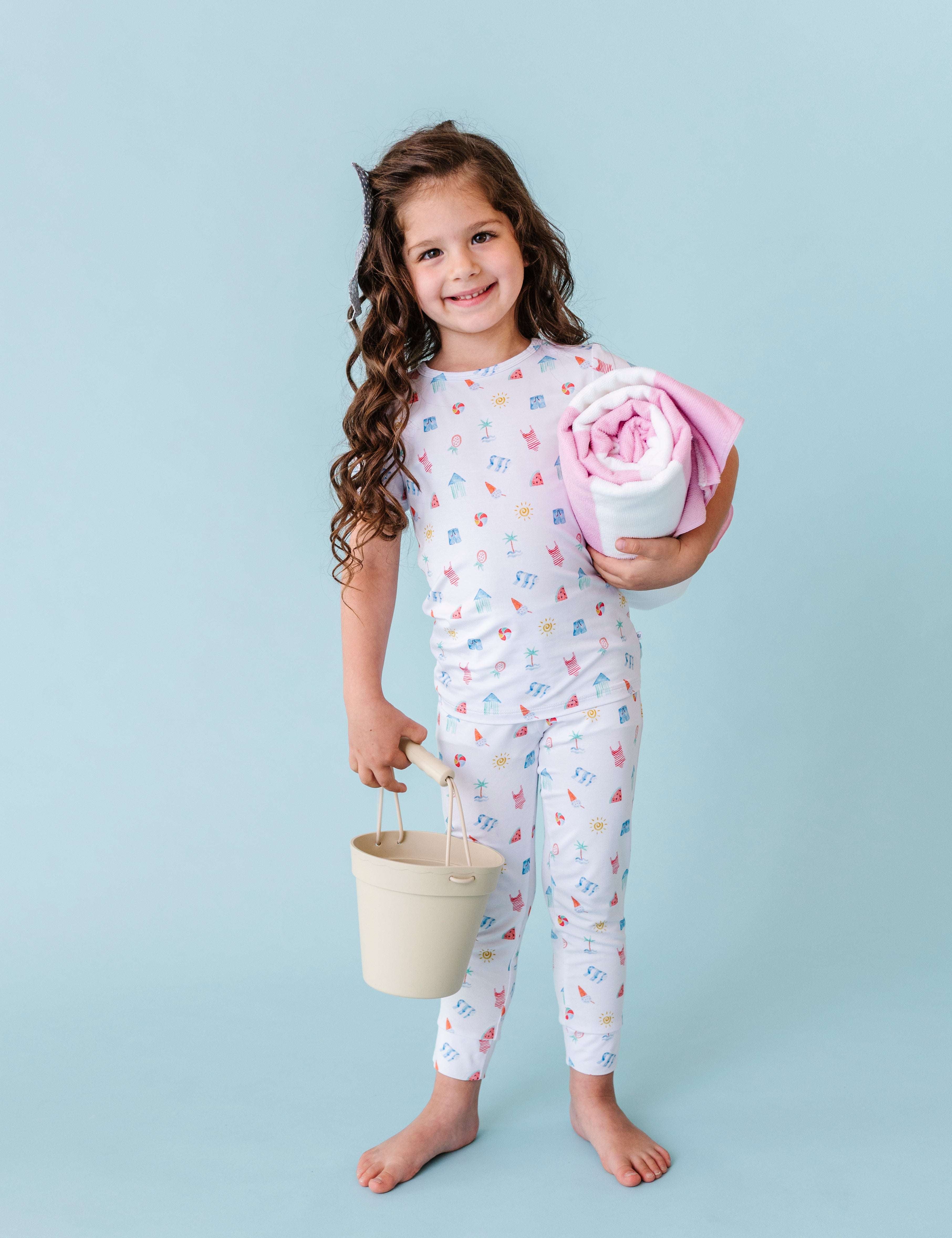 Beach Scene Two Piece Pajama Set