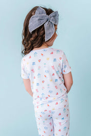 Beach Scene Two Piece Pajama Set