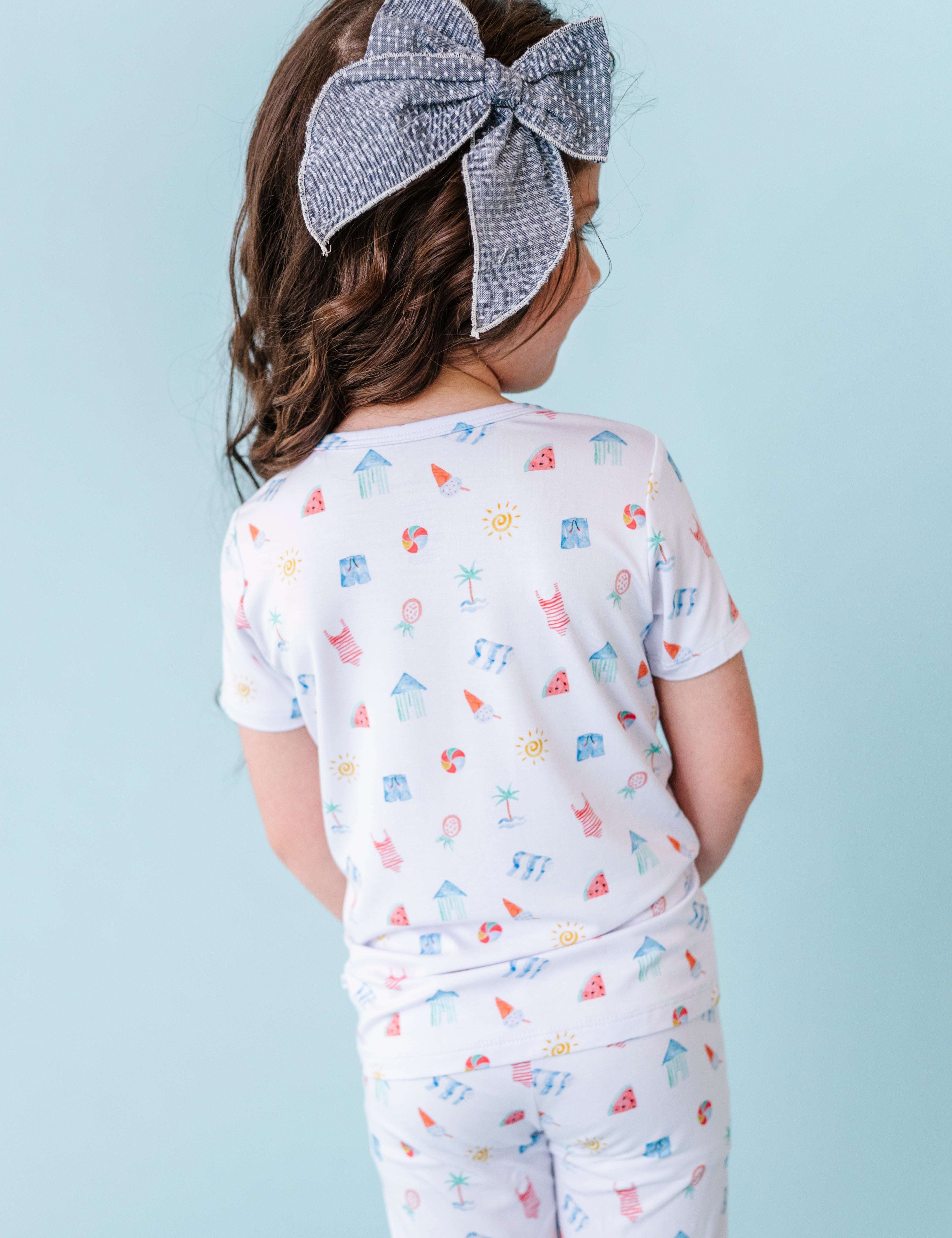 Beach Scene Two Piece Pajama Set
