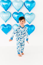 Load image into Gallery viewer, Blue Affirmation Heart Jogger Set
