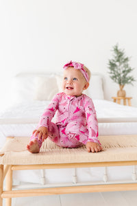 Pink Pine Tree Convertible Onesie