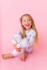 Holiday Heart Wreath Two Piece Pajama Set
