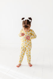 Happy Lemon Two Piece Pajama Set