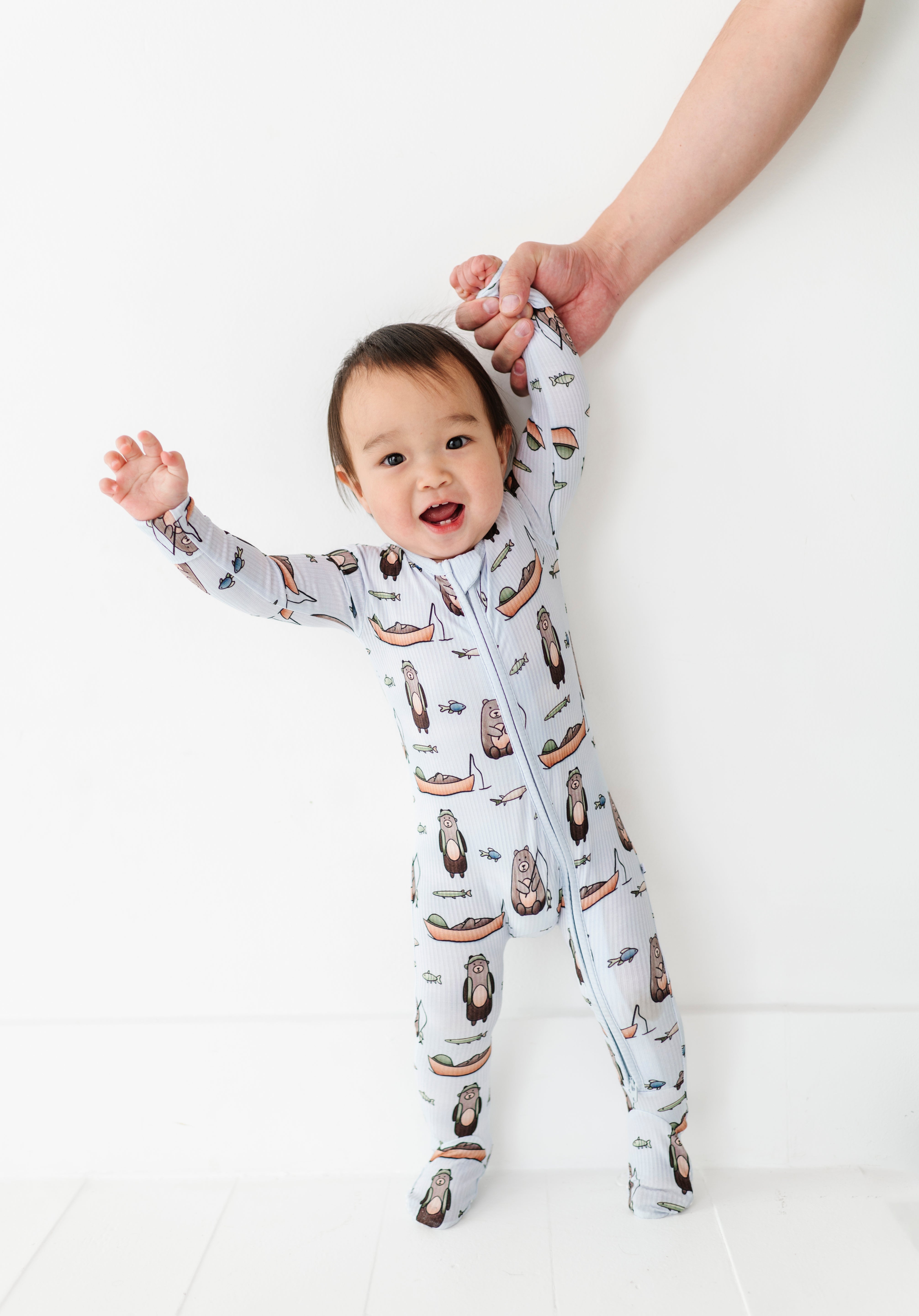 Fishing Zipper Onesie