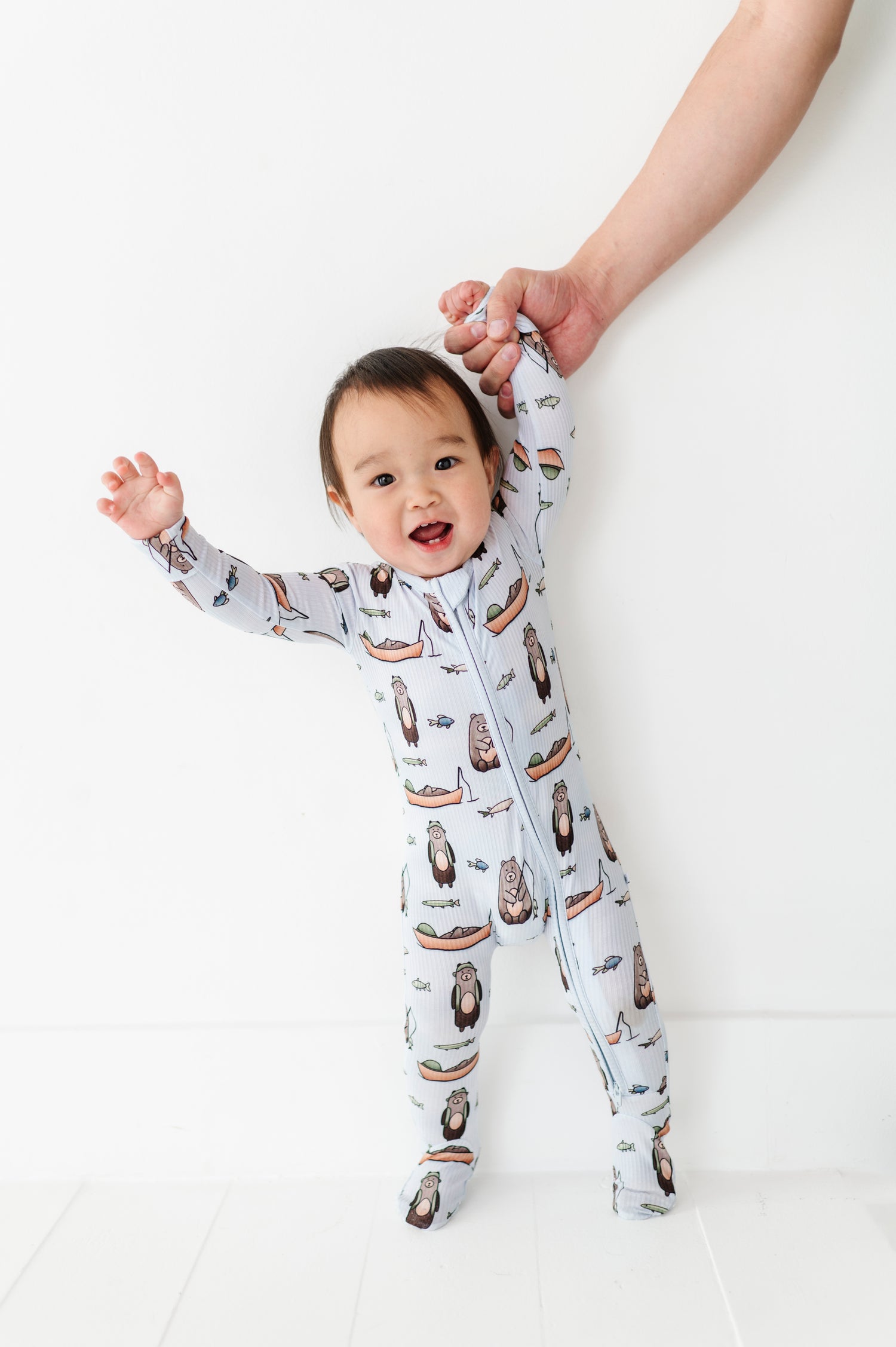 Fishing Zipper Onesie