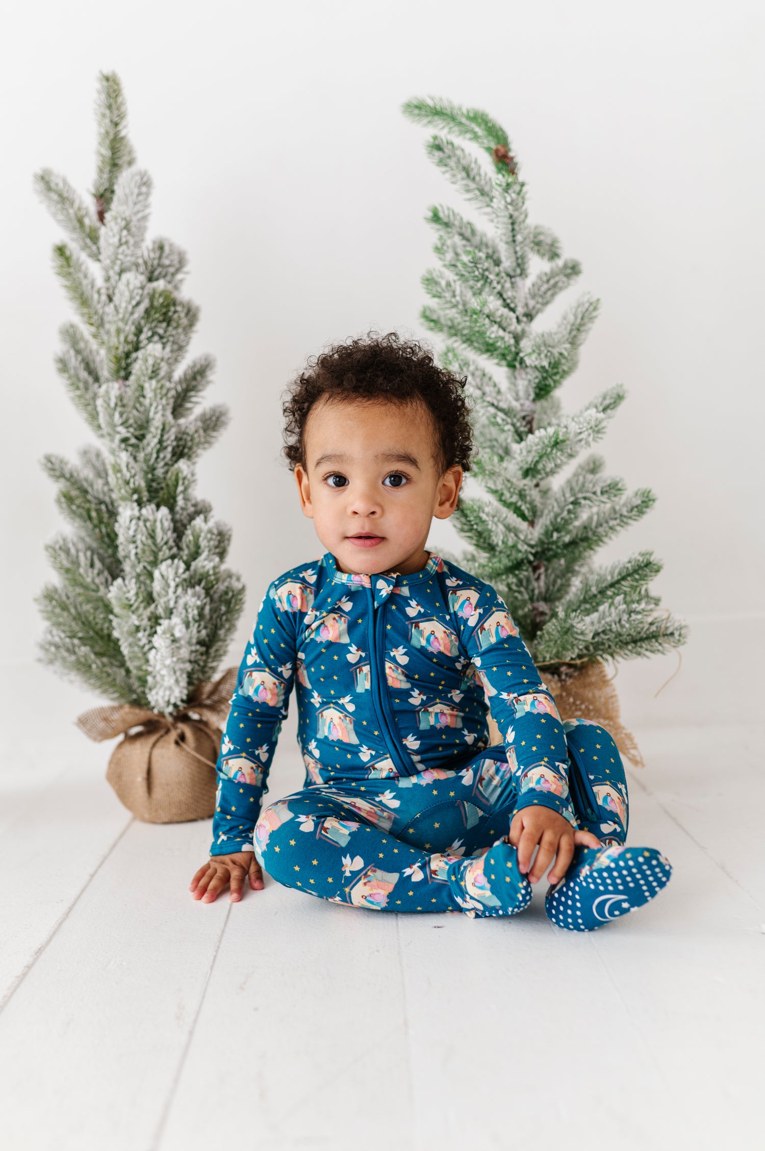 Nativity Zipper Onesie