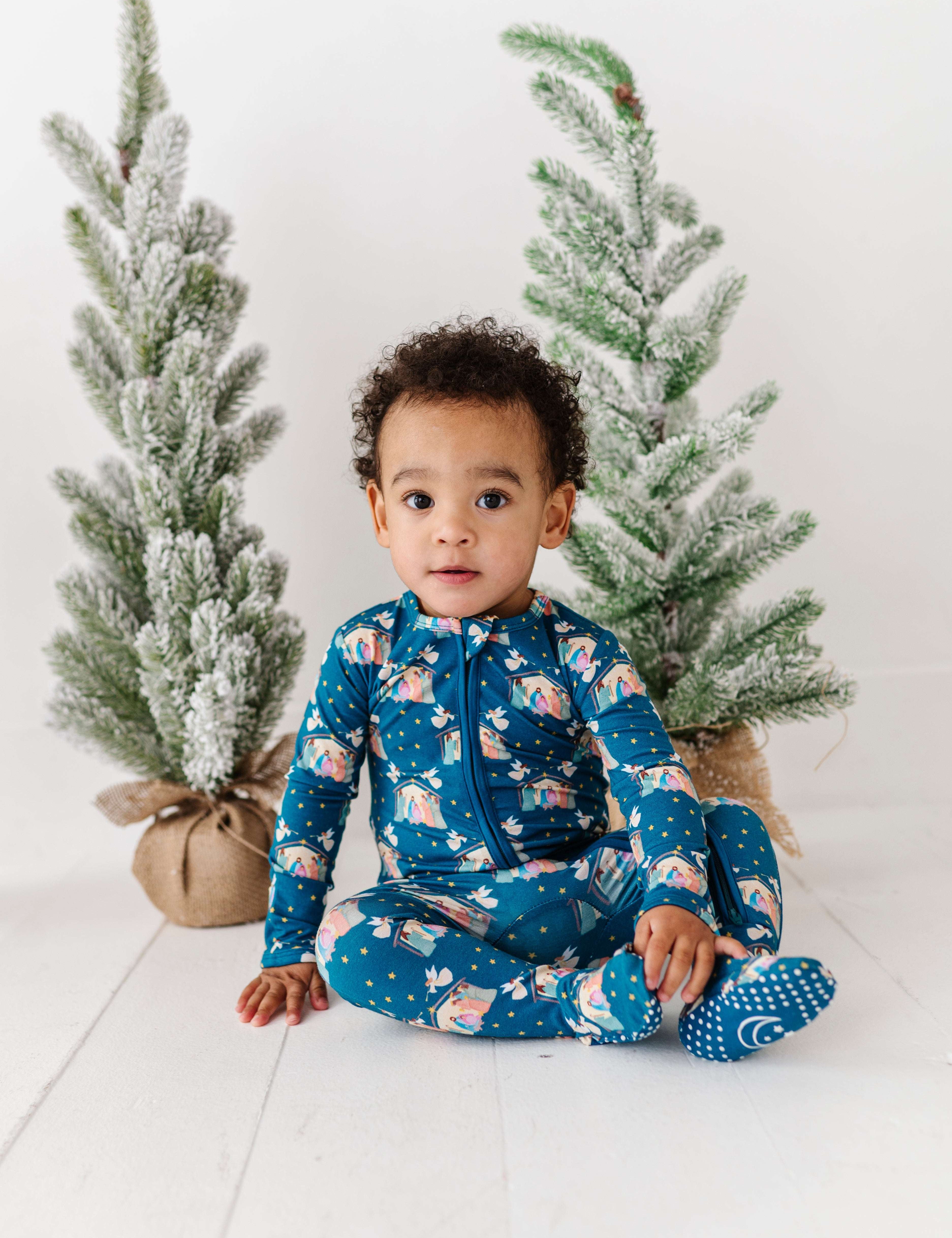 Nativity Zipper Onesie