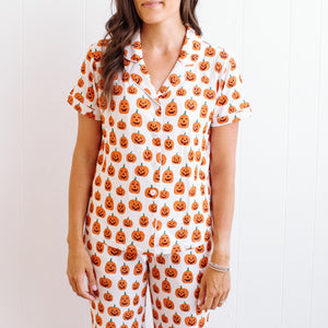 Jack O'Lantern Womens Flare Pajama Set