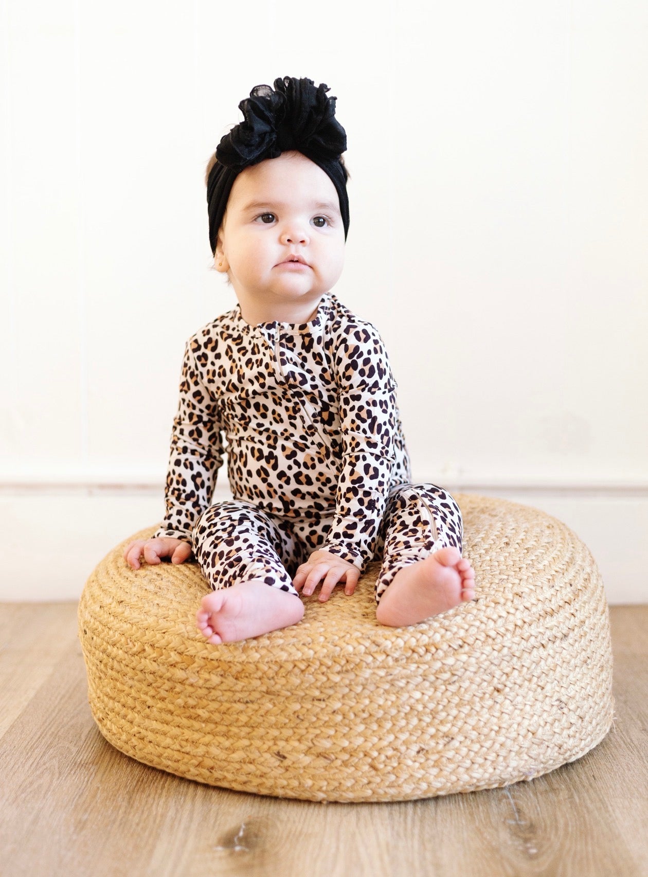 Leopard Zipper Onesie