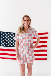 American Flag Women’s Short Set