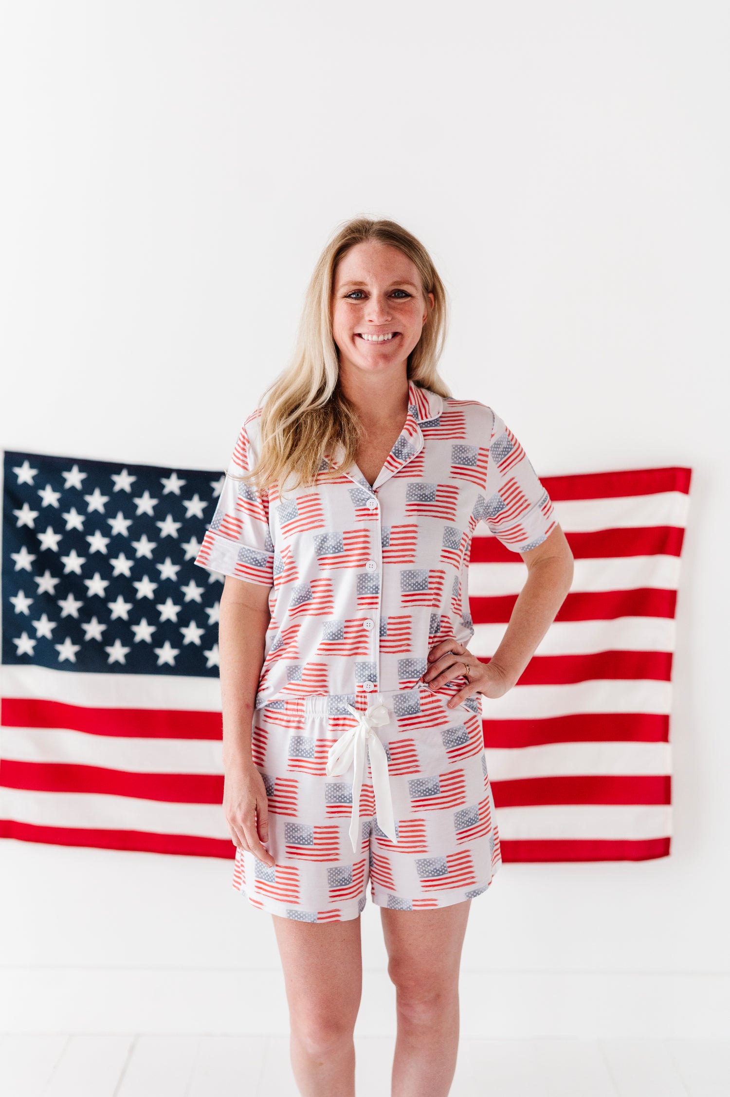 American Flag Women’s Short Set