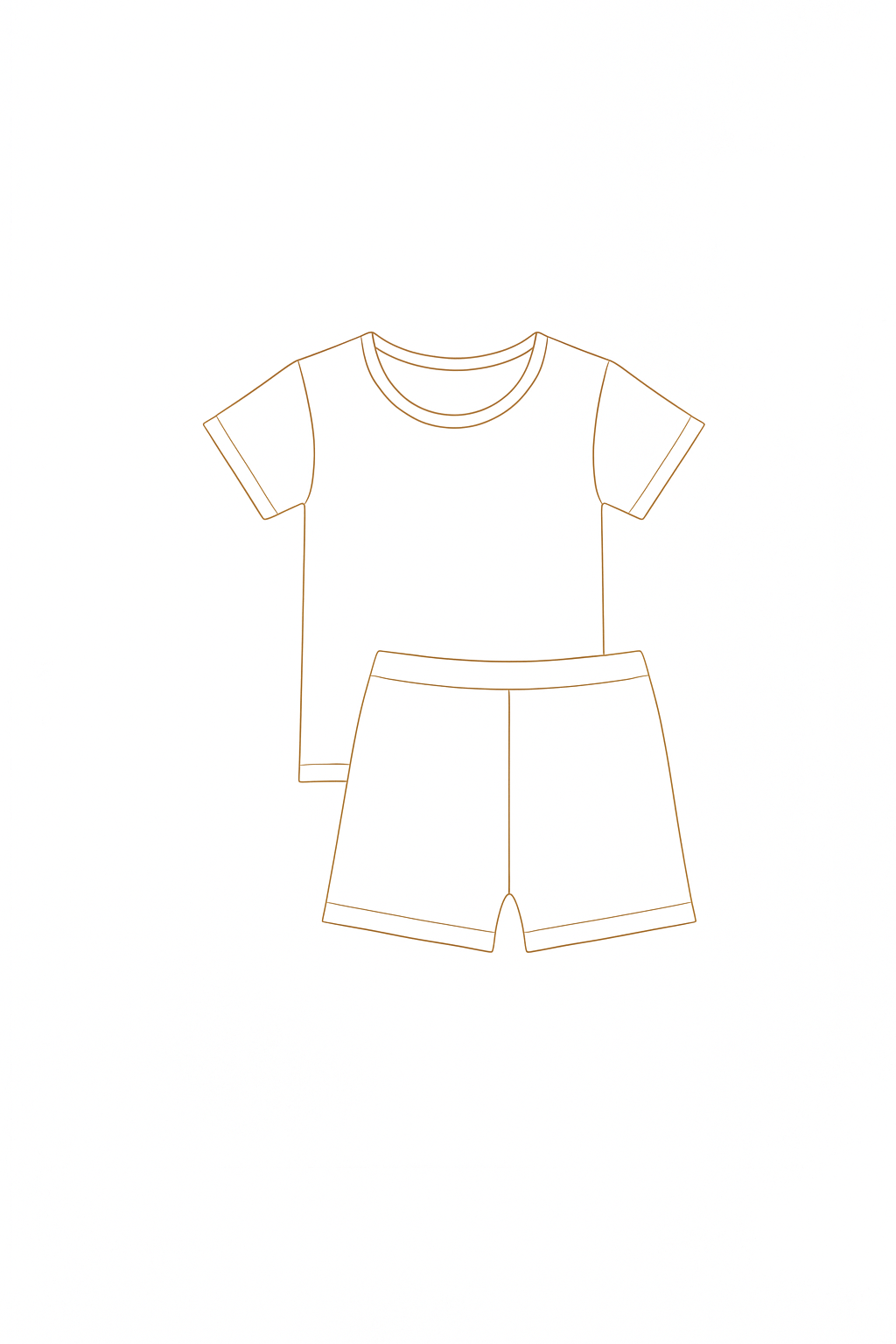Halloween Bear Short Set