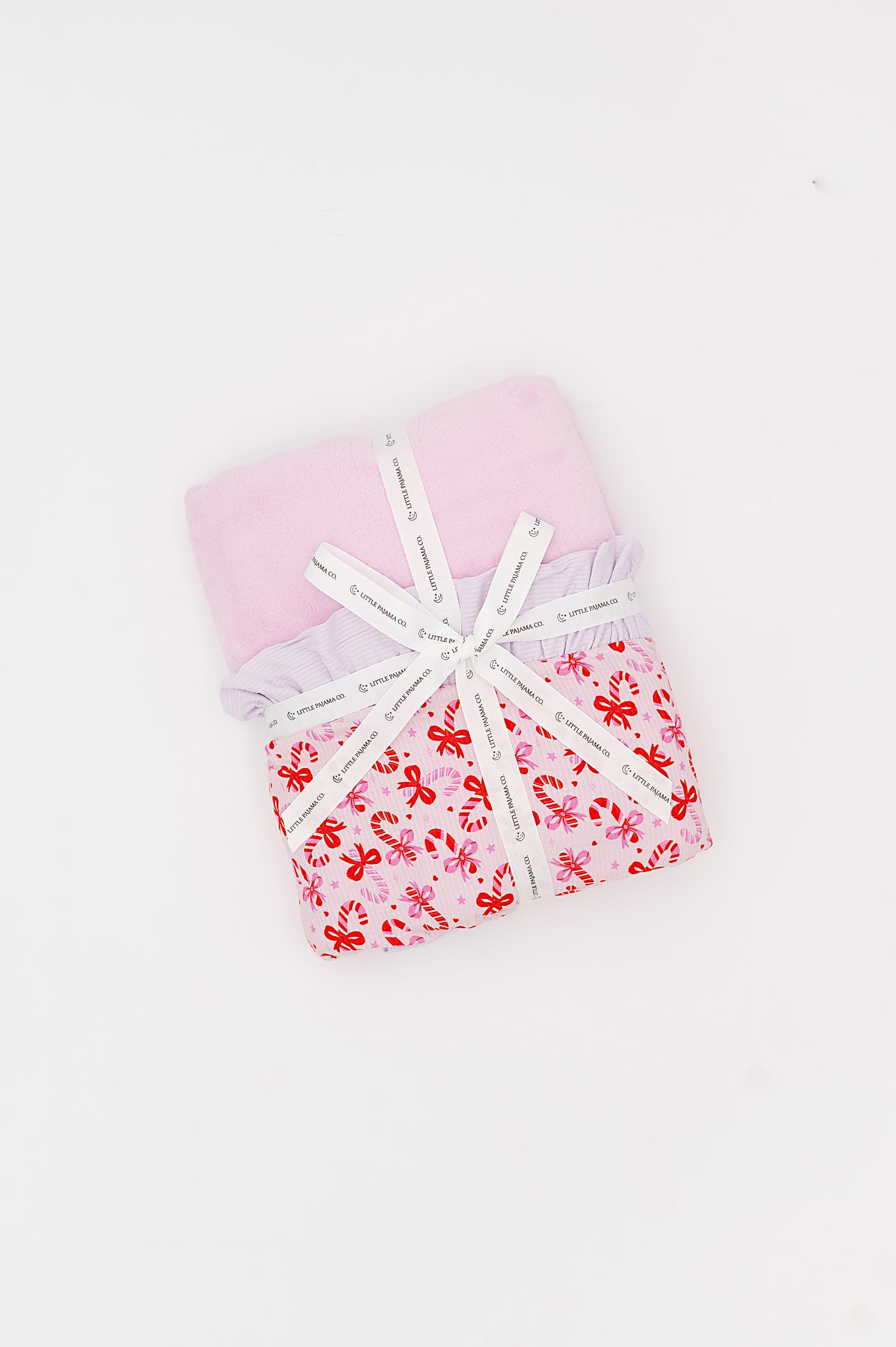 Candy Cane Plush Blanket