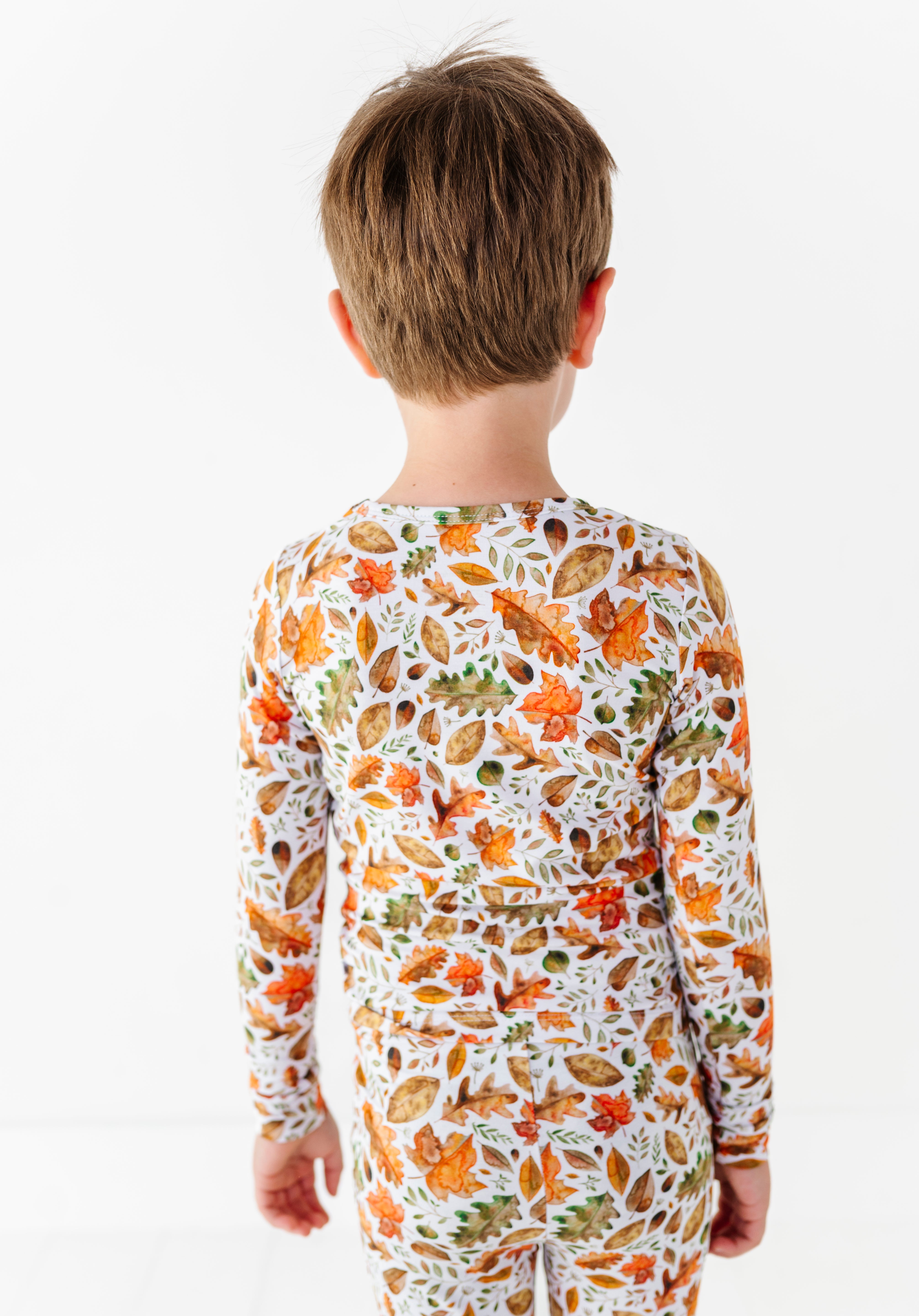 Fall Leaves Two Piece Pajama Set