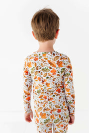 Fall Leaves Two Piece Pajama Set
