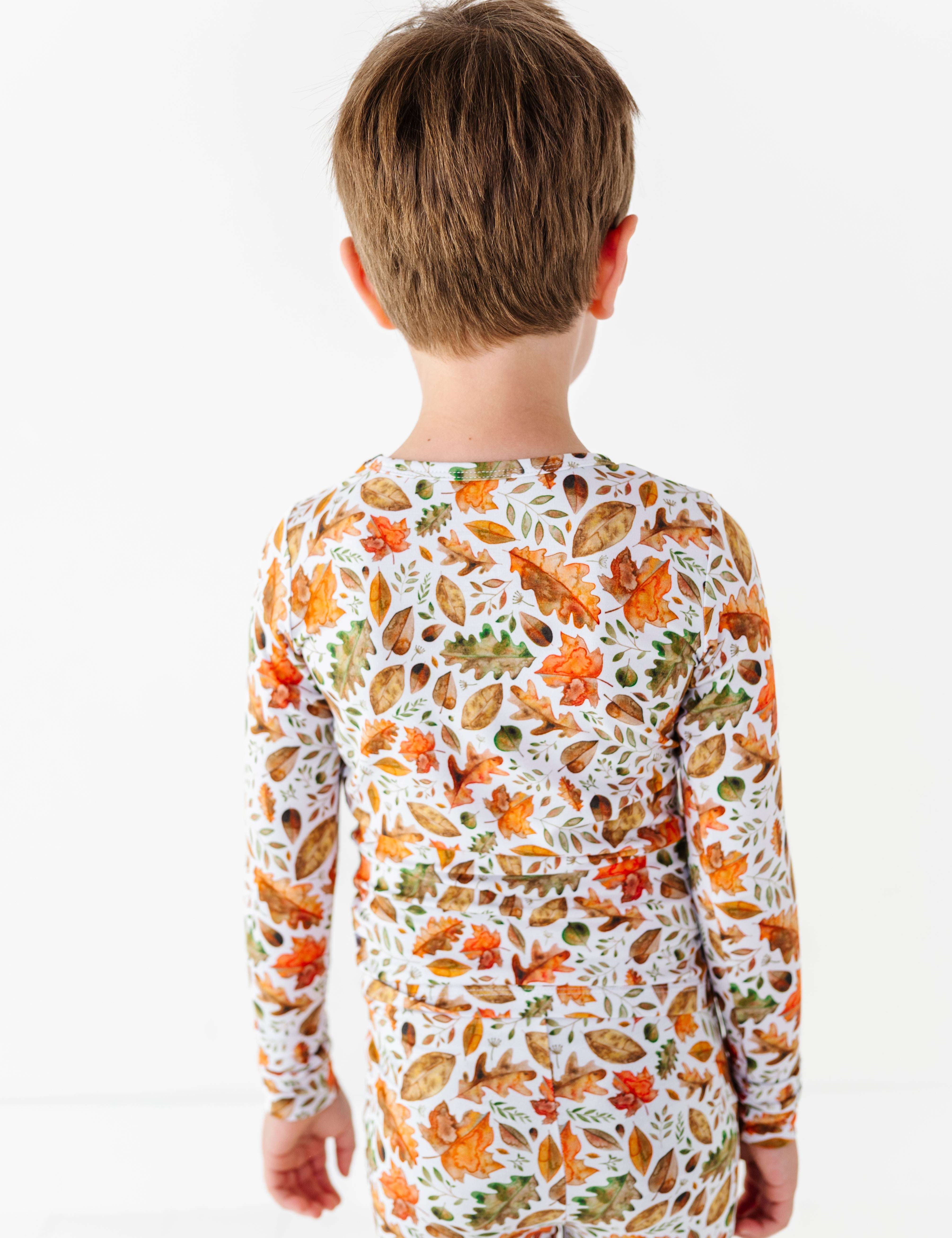 Fall Leaves Two Piece Pajama Set