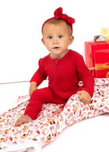 Load image into Gallery viewer, Red Ribbed Convertible Onesie
