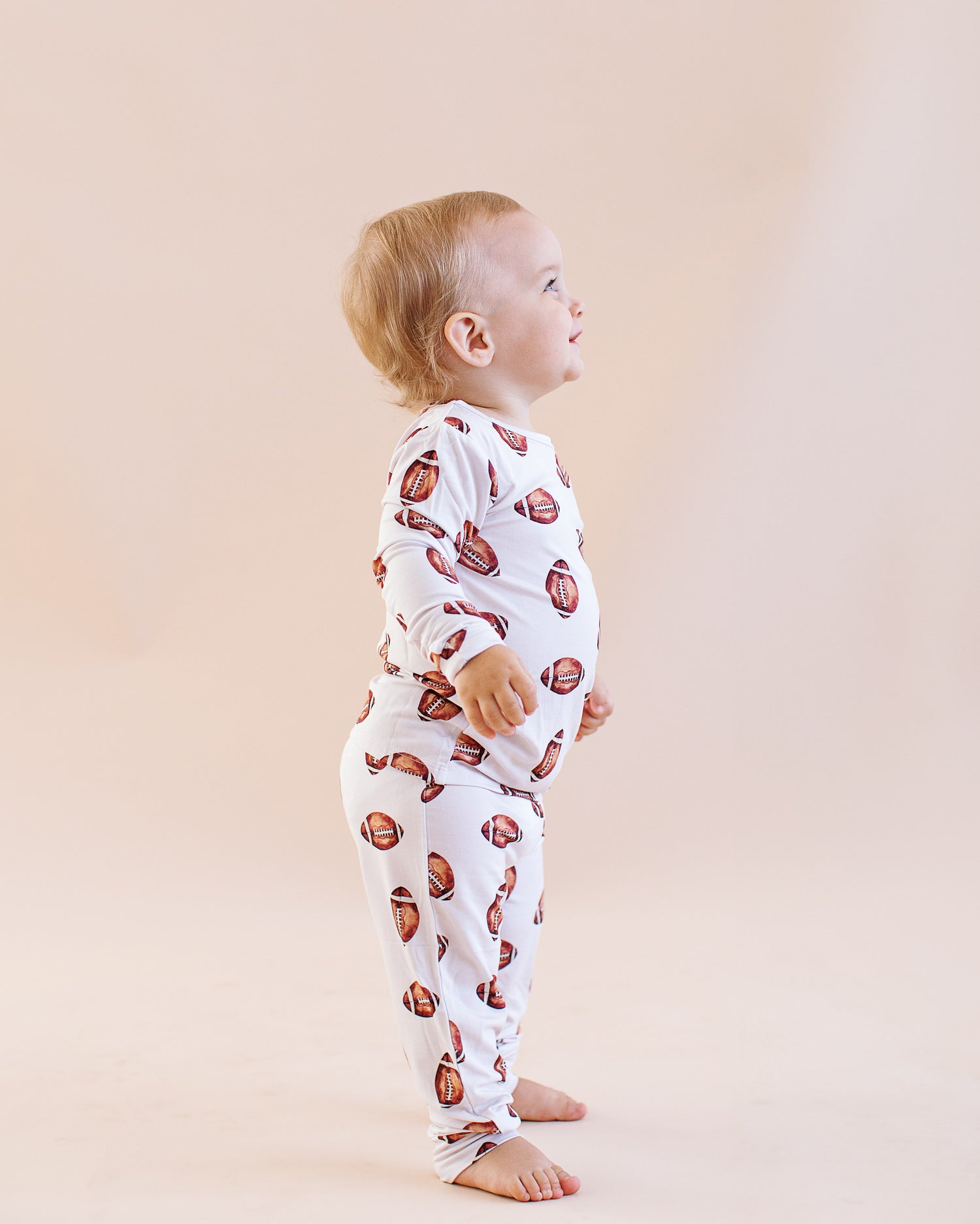 Vintage Football Two-Piece Pajama Set
