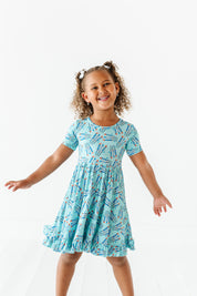 Fireworks Ruffled Dress